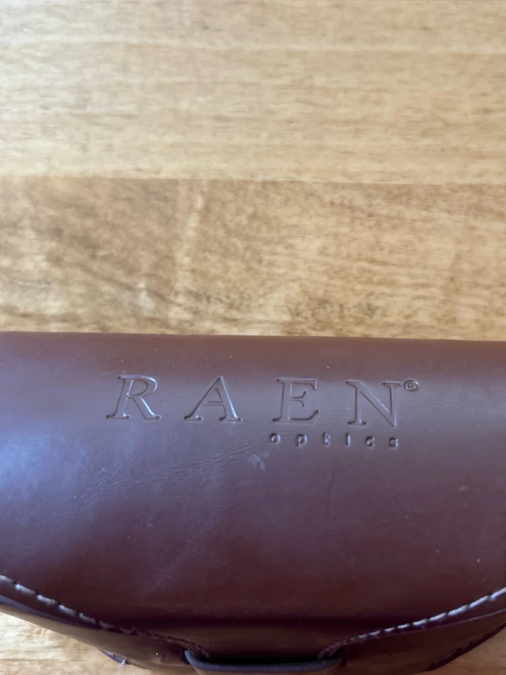 RAEN Optics Squire Chocolate & White Polarized Sunglasses with Case.